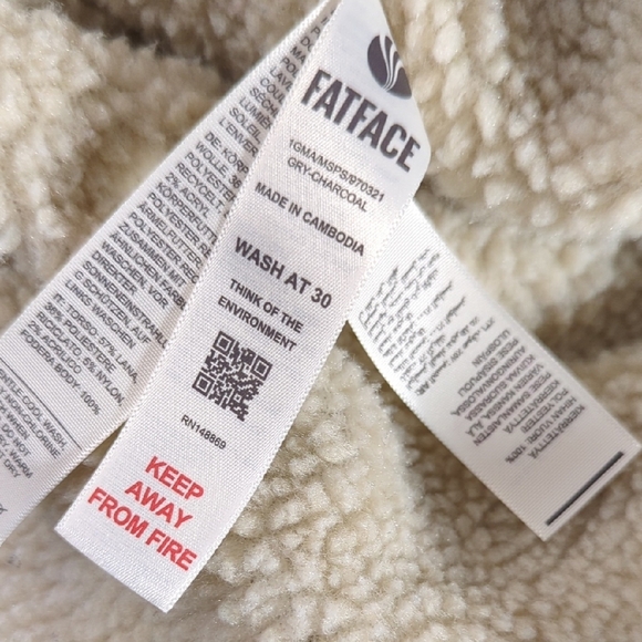 Fat Face Lightweight Gray and Green Shirt Jacket - Picture 9 of 16